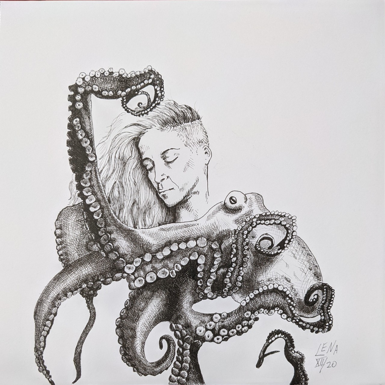 Self-portraits with an octopus